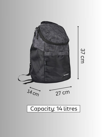 Bagstrapp Black Tile Mini Backpack