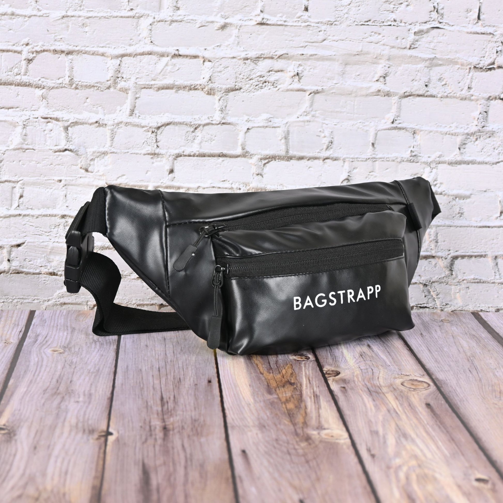 Bagstrapp Unisex Black Solid Waist Bag