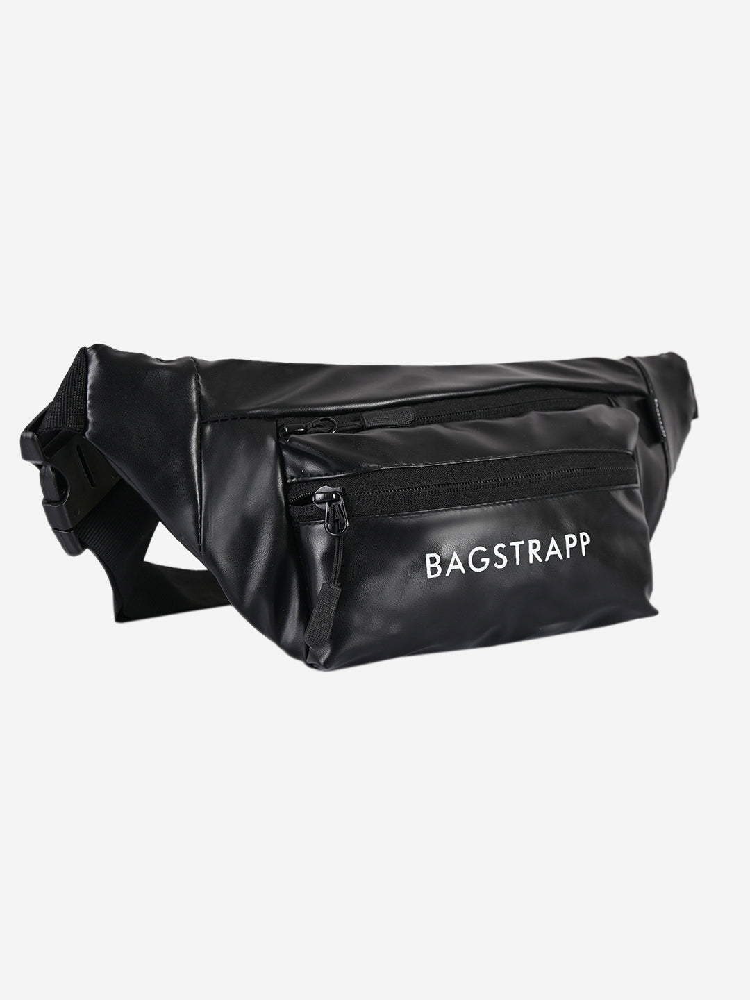 Bagstrapp Unisex Black Solid Waist Bag