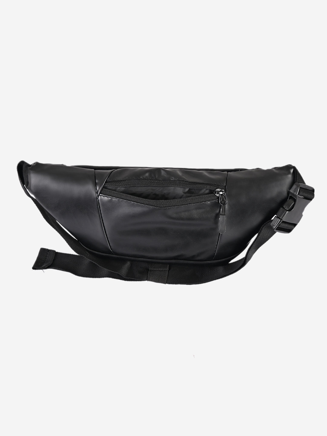 Bagstrapp Unisex Black Solid Waist Bag