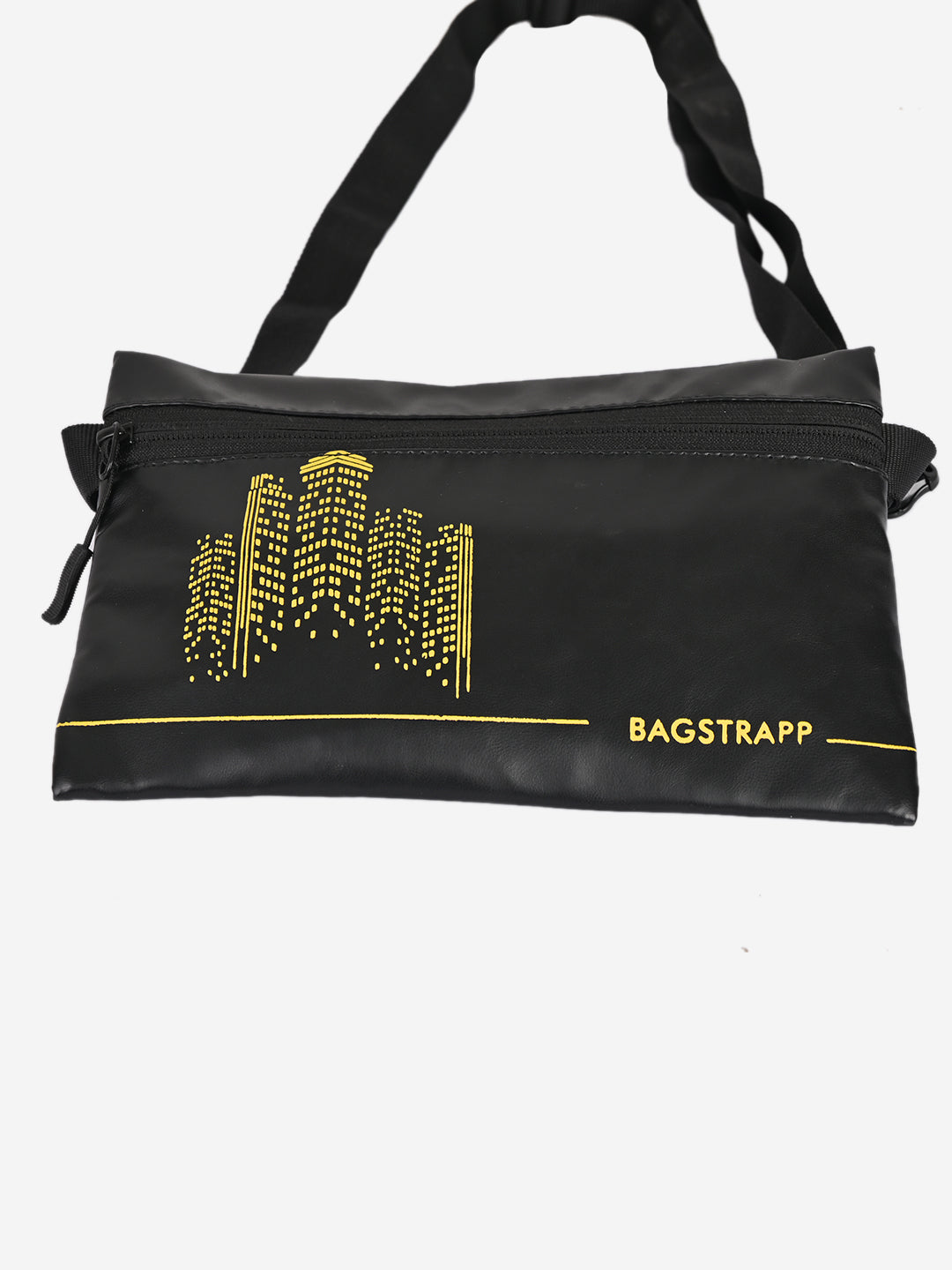 Bagstrapp Unisex Black Printed Waist Bag